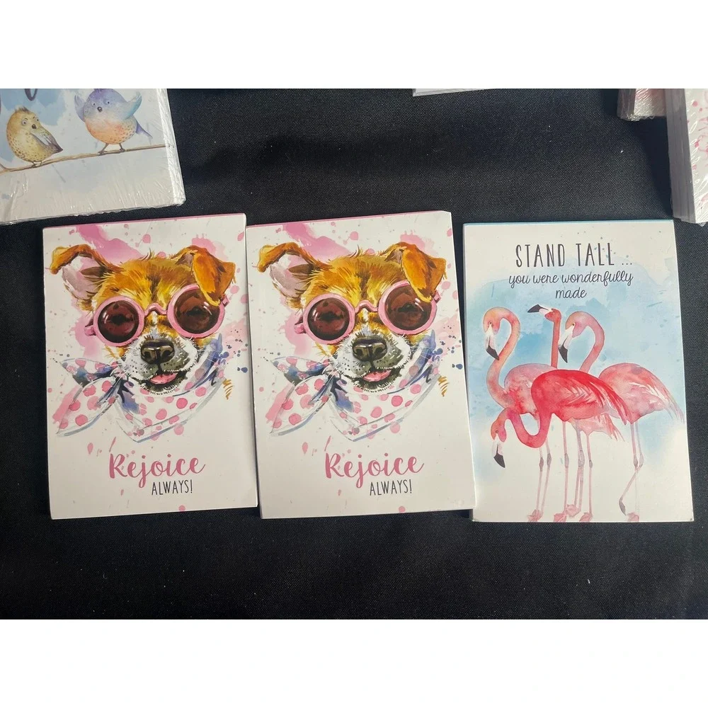 Christian Art Gifts 15pc‎ Animal Bible Verse Notepad Set 40 Sheets NP047 NP049